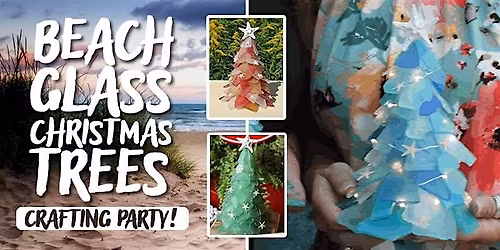 Beach Glass Christmas Trees - Muskegon