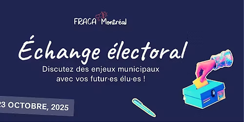 \u00c9change politique organis\u00e9 par le FRACA