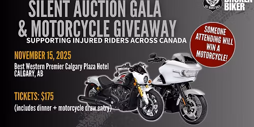 One Broken Biker Silent Auction Gala & Motorcycle Giveaway