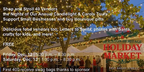 Houston Heritage Holiday Market at The Heritage Society