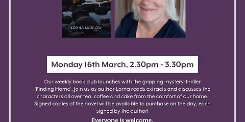 Meet the Author - 'Finding Home' Lorna Marlow