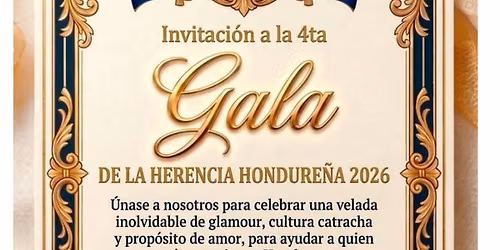 CUARTA GALA DE LA HERENCIA HONDURE\u00d1A 2026
