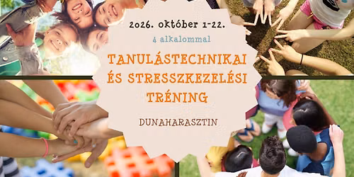 Tanul\u00e1stechnikai \u00e9s stresszkezel\u00e9si tr\u00e9ning kamaszoknak - 4 alkalmas programsorozat