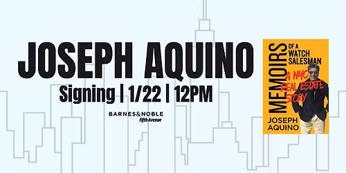 Signing with Joseph Aquino @ B&N 5th Ave NYC!
