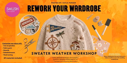 Rework Your Wardrobe: Sweater Weather Workshop | Jersey City