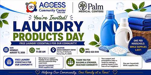 Laundry Products Day with Palm Medical Centers