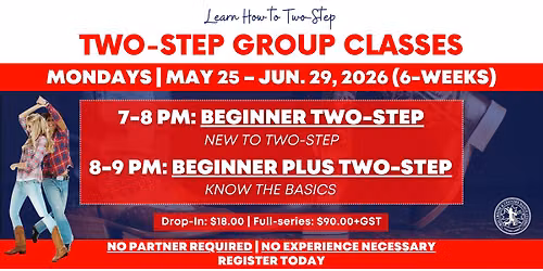 B&C Two-Step Group Classes (Beginner & Beginner Plus)
