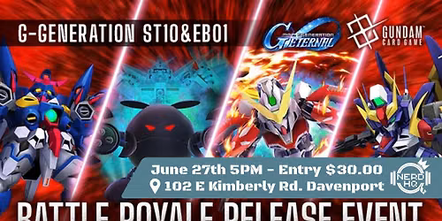 Gundam TCG G-GENERATION ST10&EB01 Battle Royale Release Event