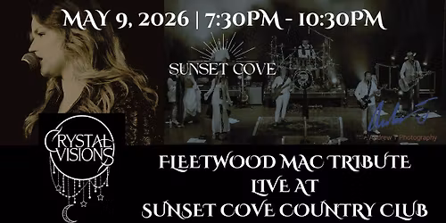 Crystal Visions Fleetwood Mac tribute at Jam'n on the Jame at unset Cove!