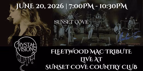 Crystal Visions Fleetwood Mac tribute at Jam'n on the Jame at Sunset Cove!