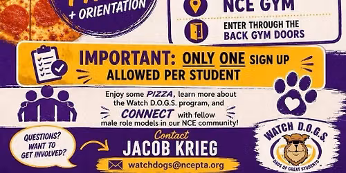 Watch D.O.G.S. orientation & pizza party