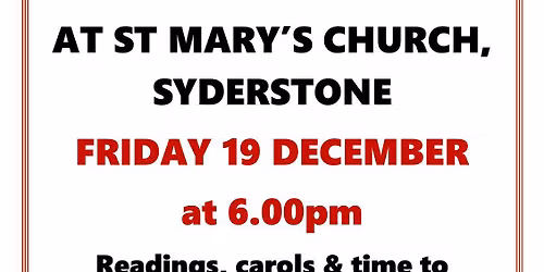 Carol Service at St. Mary's Syderstone