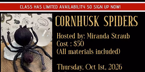 Cornhusk Spiders