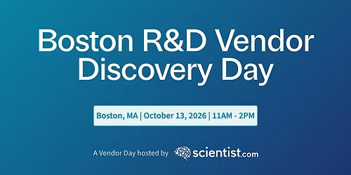 Scientist.com Vendor Discovery Day Boston 2026