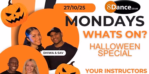 8Dance Mondays: Salsa & Bachata Classes\ud83d\udc83