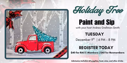 Holiday Tree Paint & Sip