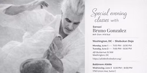 Evening Training with Bruno Gonzalez Sensei @ Baltimore Aikido