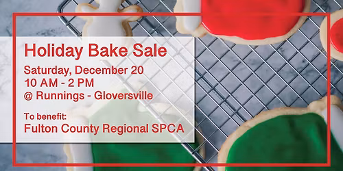 Holiday Bake Sale to Benefit FCRSPCA \ud83e\uddc1\ud83d\udc3e