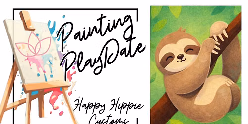Snuggly Sloth Painting PlayDate