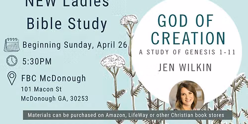Ladies' Bible Study: God of Creation