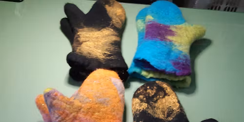 Wet Felted Mittens with Deb Dunlop
