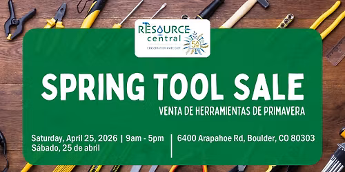 Spring Tool Sale at Resource Central \/ Venta de herramientas