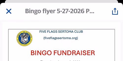 Bingo Fundraiser 