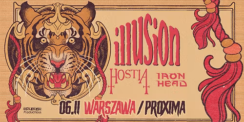 TRASA ILLUSION, HOSTIA, IRON HEAD | 06.11.26 WARSZAWA PROXIMA