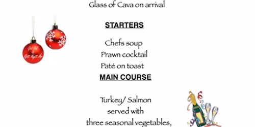 Christmas Turkey Menu