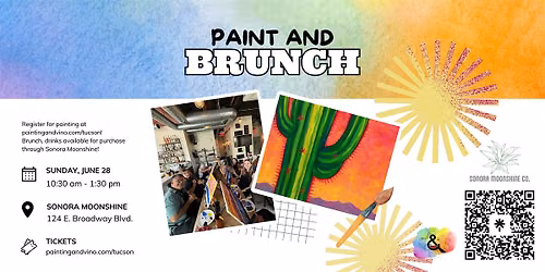 Sunset Cactus Paint and Brunch at Sonora Moonshine