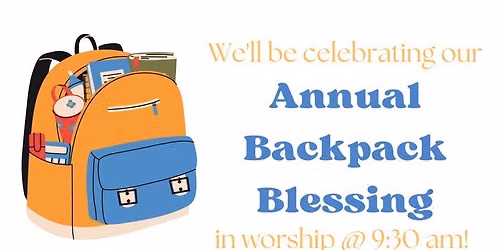 2026 Backpack Blessing