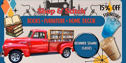 Shop & Stitch - Shop, Stitch, Sip!