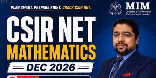 CSIR NET Mathematics Seminar