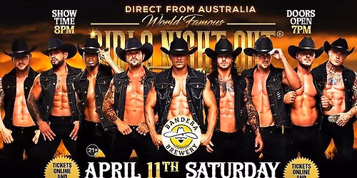 Apr 11th: Bandera, TX - Girls Night Out the Show\u00ae AUSTRALIAN TAKEOVER