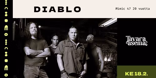 DIABLO \u2013 Mimic 47 s\u00e4rm\u00e4\u00e4m\u00e4tt\u00f6m\u00e4n\u00e4! 18.2. | Tavara-asema