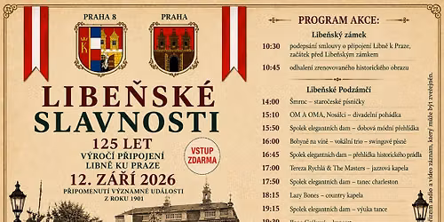 Libe\u0148sk\u00e9 slavnosti: 125 let p\u0159ipojen\u00ed Libn\u011b ku Praze