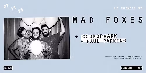 MAD FOXES + COSMOPAARK + PAUL PARKING