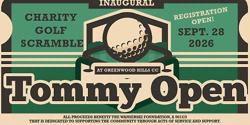 Inaugural Tommy Outing - Charity Golf Scramble