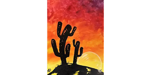Kids Camp - Cactus at Dawn - Paint and Sip in San Antonio | Classpop!\u2122