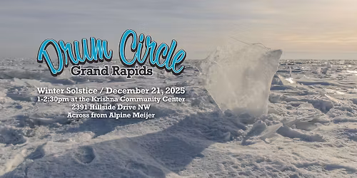 Winter Solstice Drum Circle \/ 3rd Sunday Krishna Center DECEMBER 2025