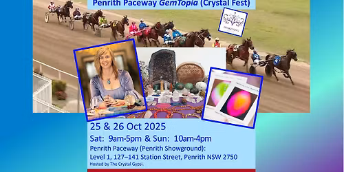 Penrith Paceway GemTopia (Crystal Fest) with AURA PHOTOS by Jo Thompson - Event Host: GemTopia