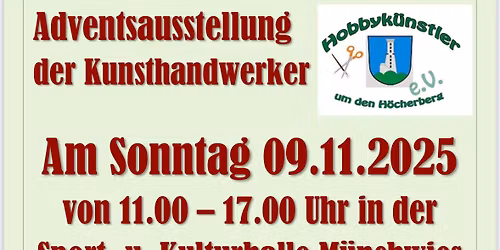 Adventsausstellung der Kunsthandwerker in M\u00fcnchwies