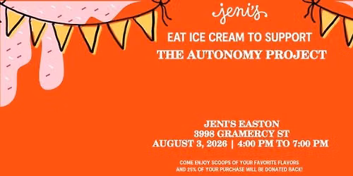 Eat Ice Cream to Support Autonomy Project at Jeni's (Easton)