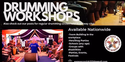 Drum Circle, Meditation & Cacoa Sun 9th November 