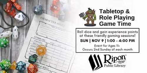 Tabletop & Role Playing Game Time