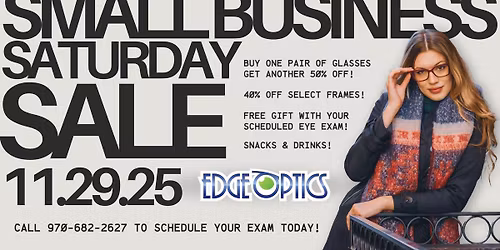 Small Business Saturday SALE!