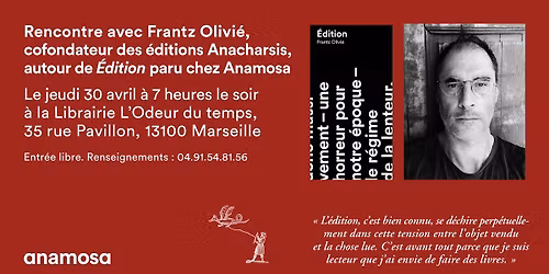 Rencontre avec Frantz Olivi\u00e9 autour de "\u00c9dition"