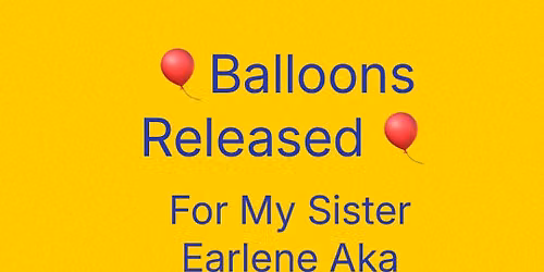Balloons \ud83c\udf88 Released For My Sister Earlene Aka Boleg