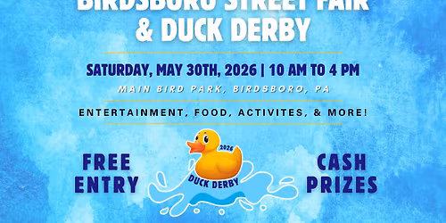 Birdsboro Street Fair and Duck Derby 2026