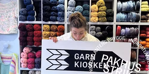 GARNKIOSKEN \u2014 gratis opl\u00e6g ved Katr\u00edn Gauksd\u00f3ttir p\u00e5 Pakhusstrik 2026